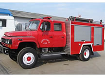 東風(fēng)140尖頭干粉消防車(chē)