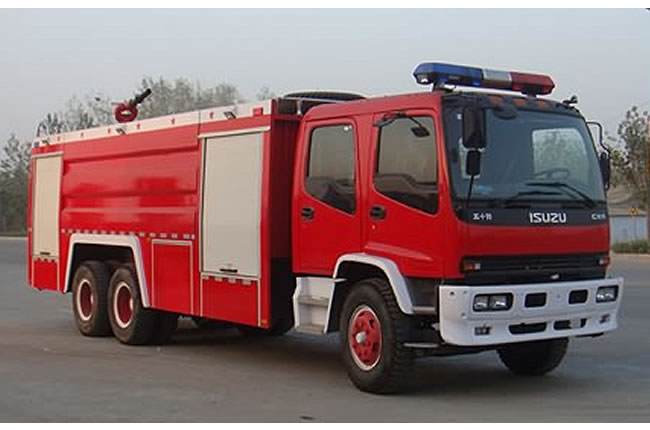 慶鈴五十鈴后雙橋泡沫消防車