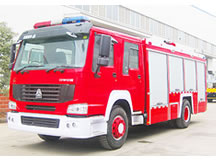 重汽豪沃單橋泡沫消防車