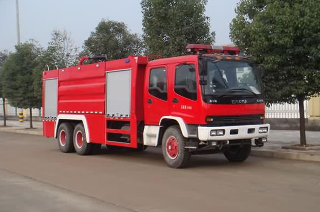 慶鈴五十鈴后雙橋12方泡沫消防車